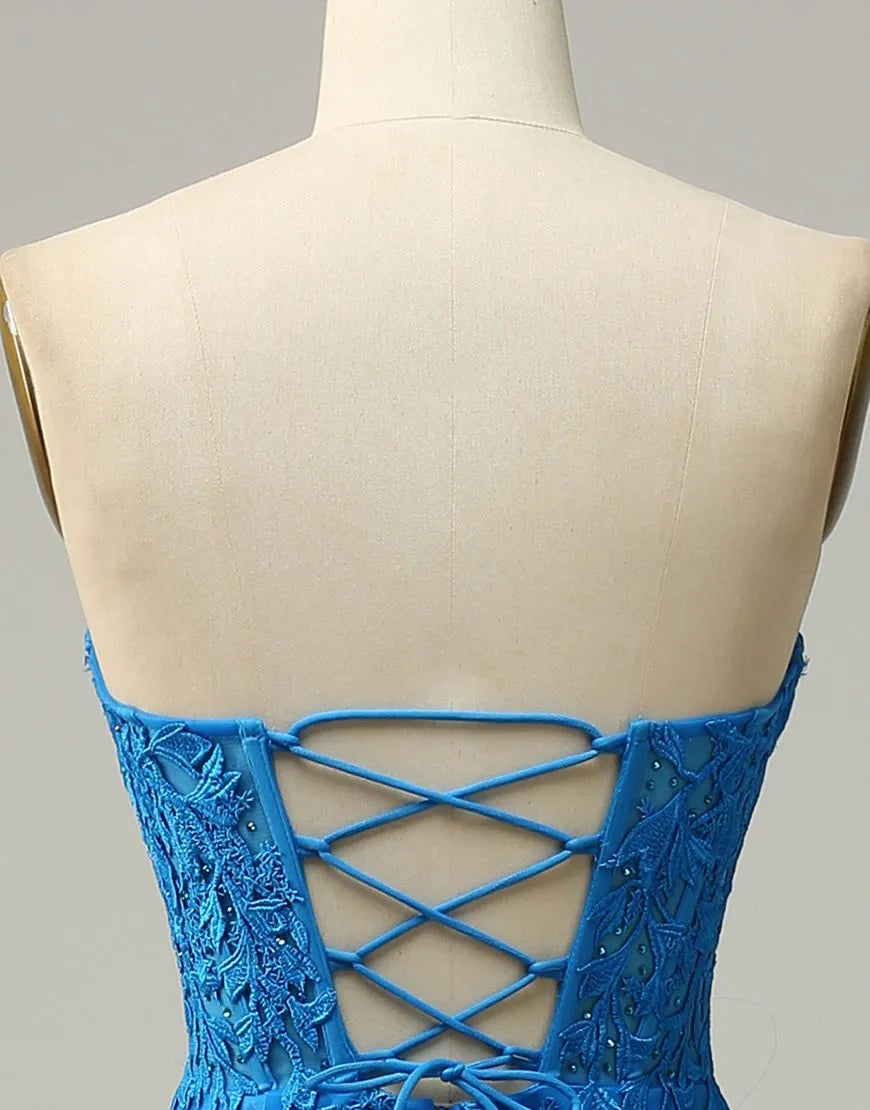 Aimishang Mermaid Prom Dress Corset Back With Appliques Off Shoulder Charming Evening Dress