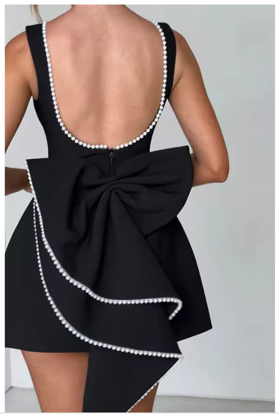 Aimishang Lovely A Line Sleeveless Homecoming Dress With Bow Short Prom Dress Cute Birthday Party Dress