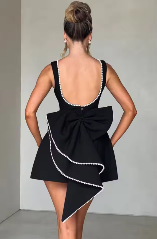 Aimishang Lovely A Line Sleeveless Homecoming Dress With Bow Short Prom Dress Cute Birthday Party Dress