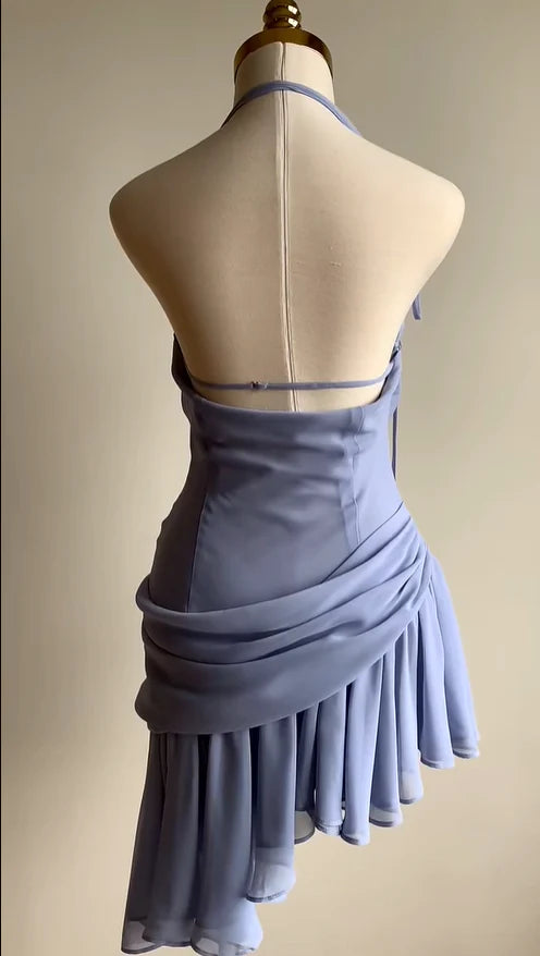 Aimishang Chic Halter Sleeveless Short Prom Dress Elegant Homecoming Dress Sweet Birthday Party Dress