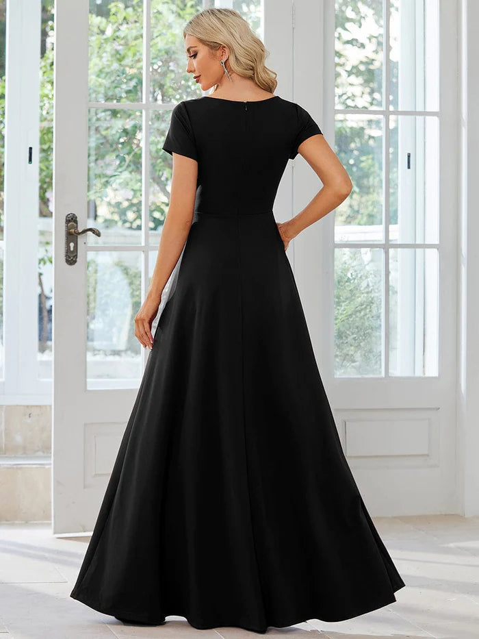 Aimishang Simple Pleated Empire Waist A-Line Bridesmaid Dress