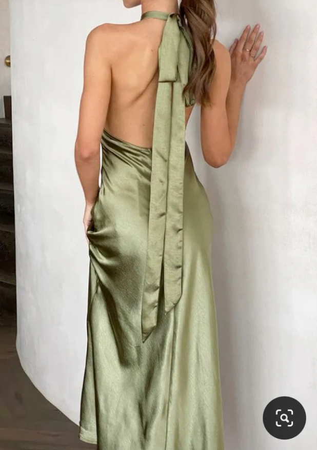Aimishang Elegant Halter Backless Long Prom Dresses With Split Charming Evening Party Dress for Women