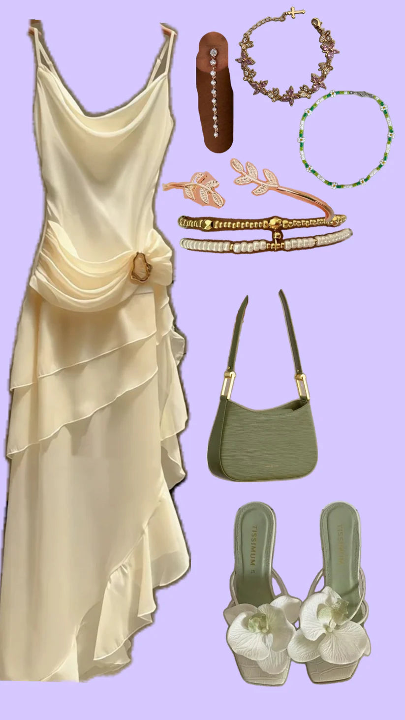 Aimishang Elegant Spaghetti Straps Long Prom Dress Charming Evening Party Dress Women's Dresses