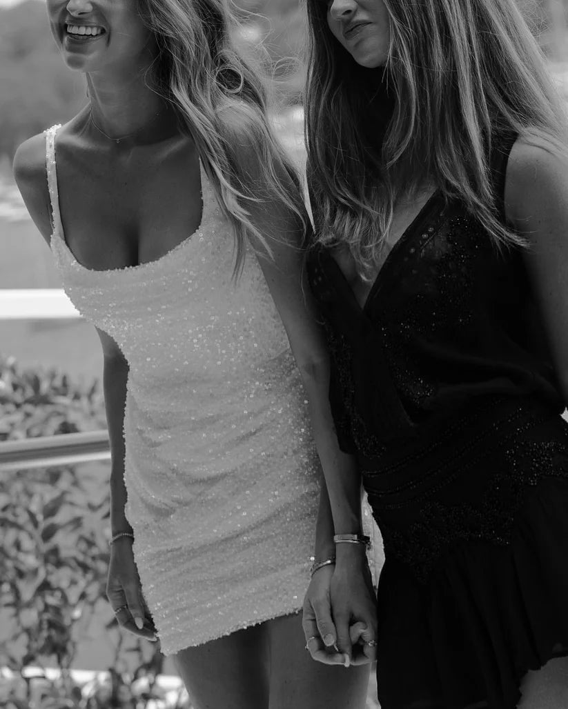 Aimishang Charming Sheath Short Prom Dress Sparkly Homecoming Dress Lovely Birthday Party Dress