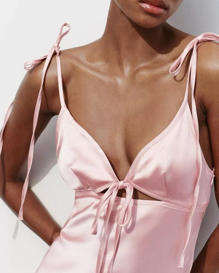 Aimishang Sheath Cut Out Simple Formal Dress Charming Satin Evening Party Dress