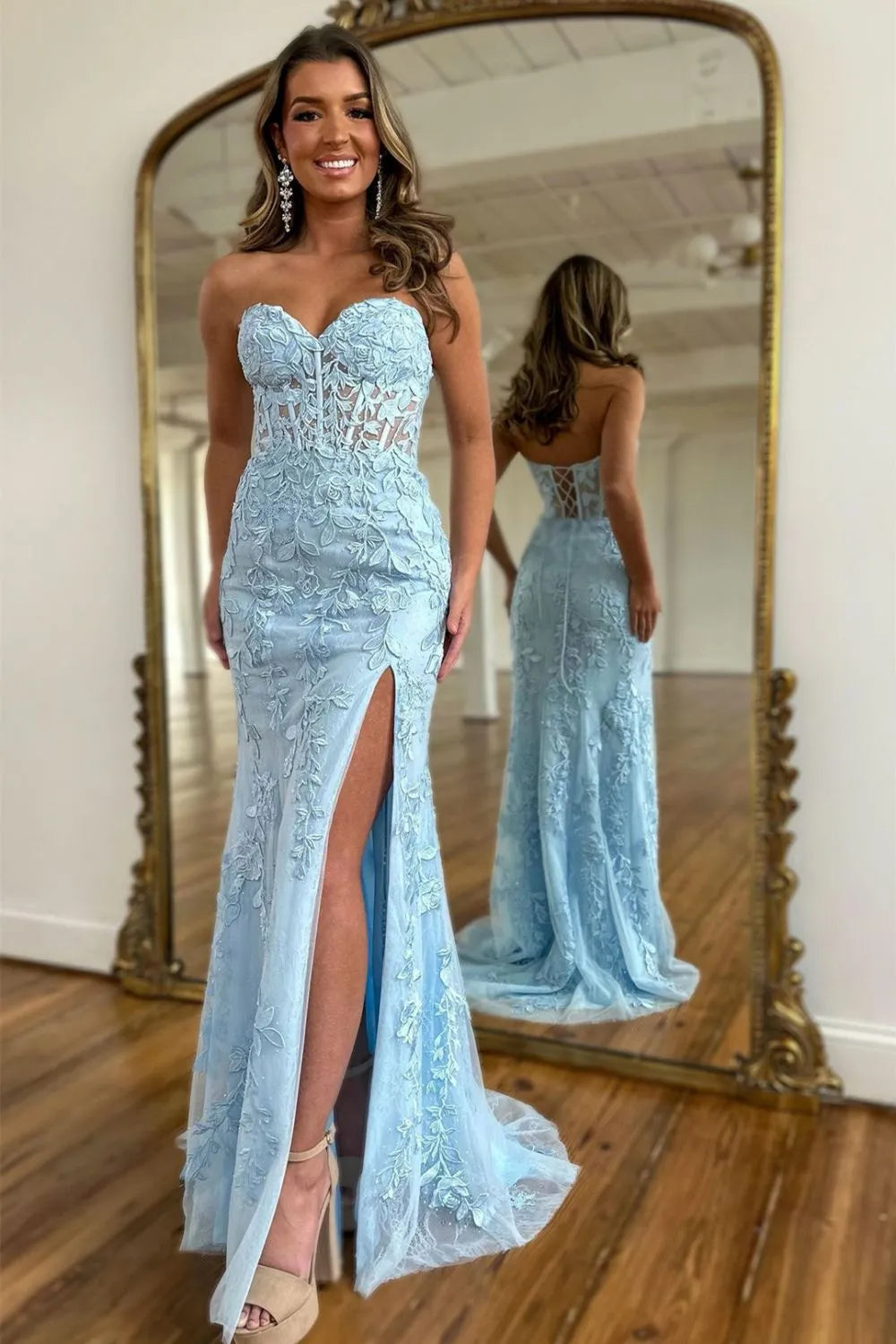 Aimishang Prom Dress Mermaid Sweetheart With Appliques