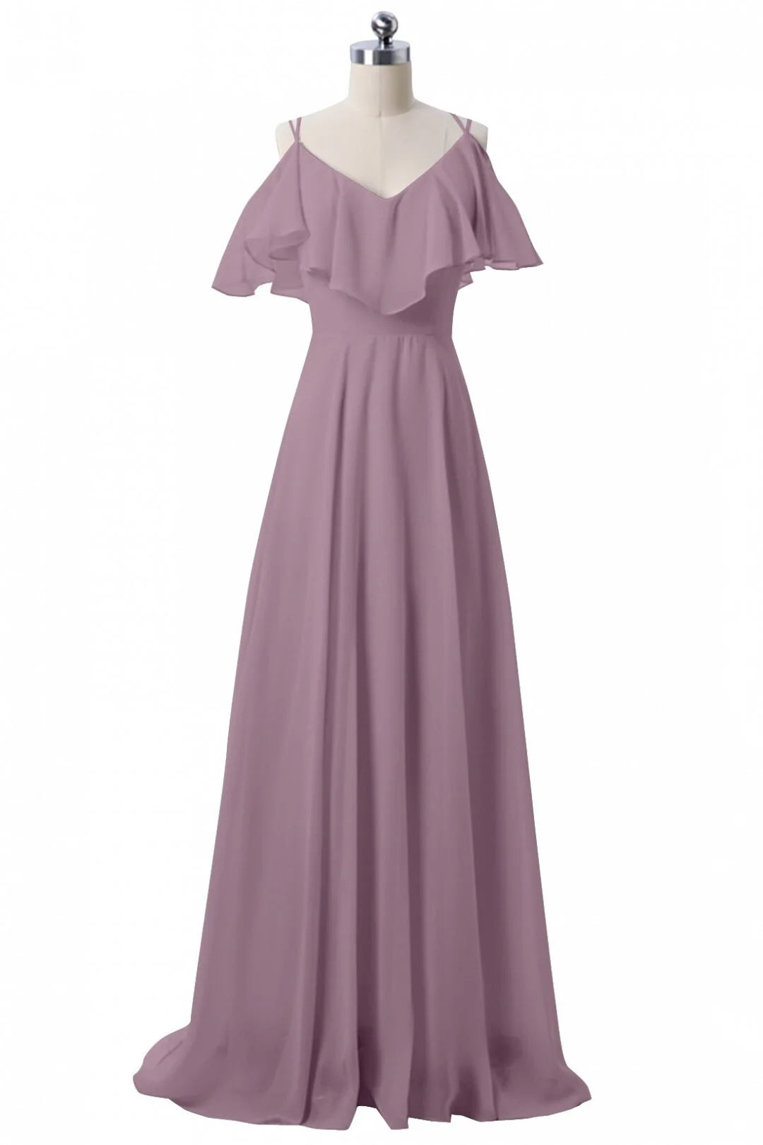 Aimishang Light Blue Chiffon Long Bridesmaid Dress Elegant Evening Party Dress