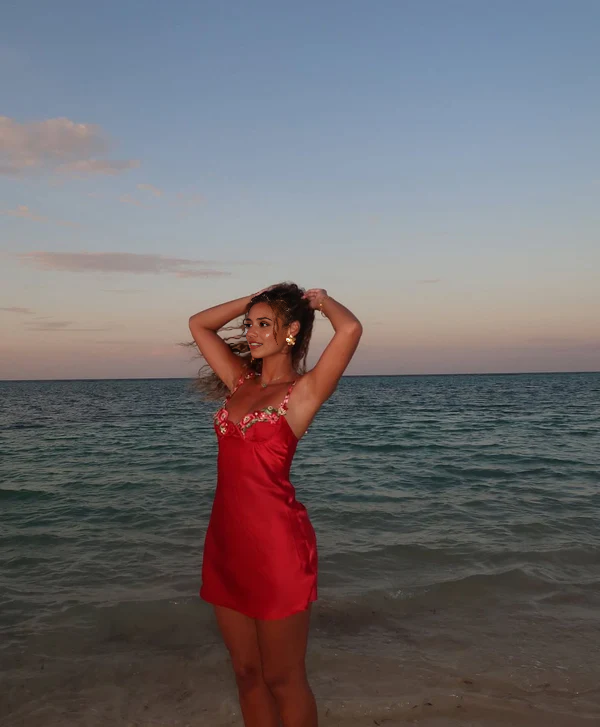 Aimishang Pretty Straps Satin Homecoming Dress Short Graduation Dress Charming Party Dress with Appliques