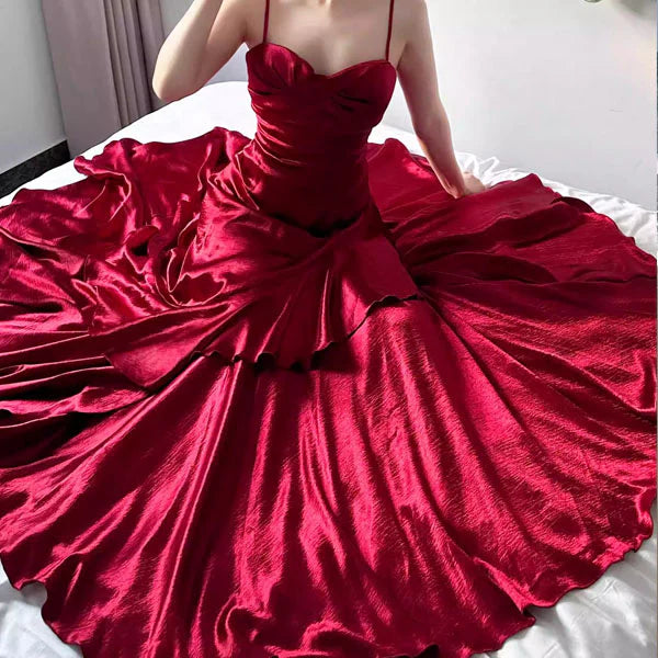 Aimishang Elegant Spaghetti Straps Long Prom Dress Charming Evening Party Dress Women's Dresses