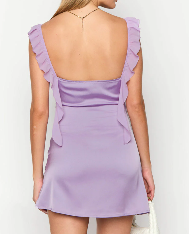 Aimishang Sweet A Line Ruffle Straps Homecoming Dress Short Graduation Dress Lovely Birthday Party Dress Mini Dress