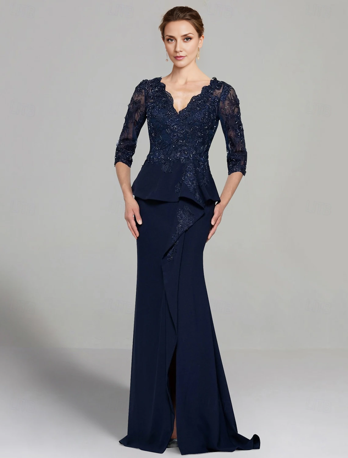 Aimishang Sheath / Column Dress Mother of the Bride Dress Elegant V Ne ...