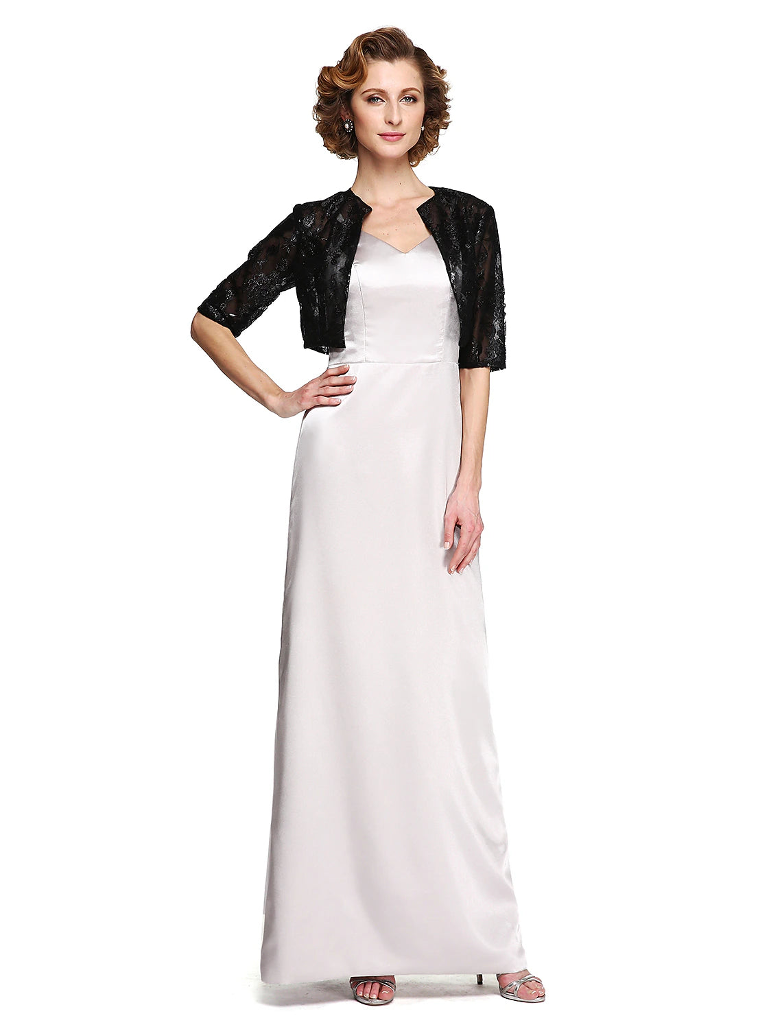 Aimishang Sheath / Column Mother of the Bride Dress Two Piece Spaghetti Strap Floor Length Satin Sleeveless yes with Pleats