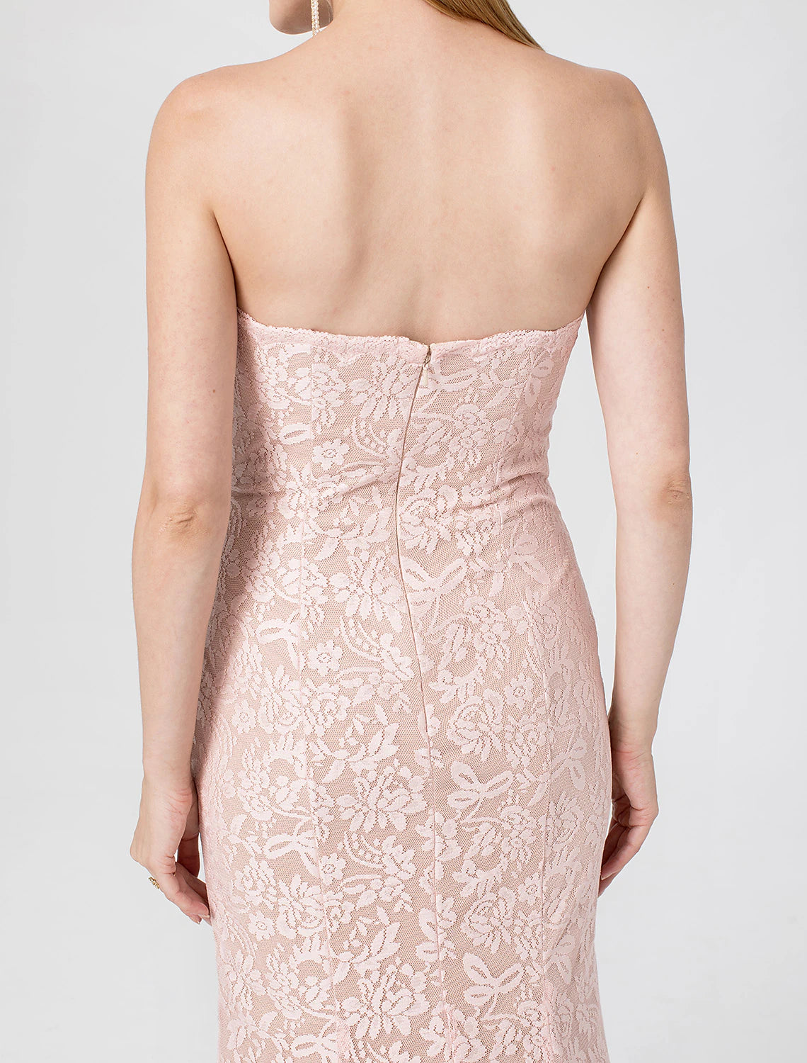 Aimishang Mermaid / Trumpet Elegant Open Back Holiday Cocktail Party Prom Dress Sweetheart Neckline Sleeveless Floor Length Lace with Lace / Formal Evening