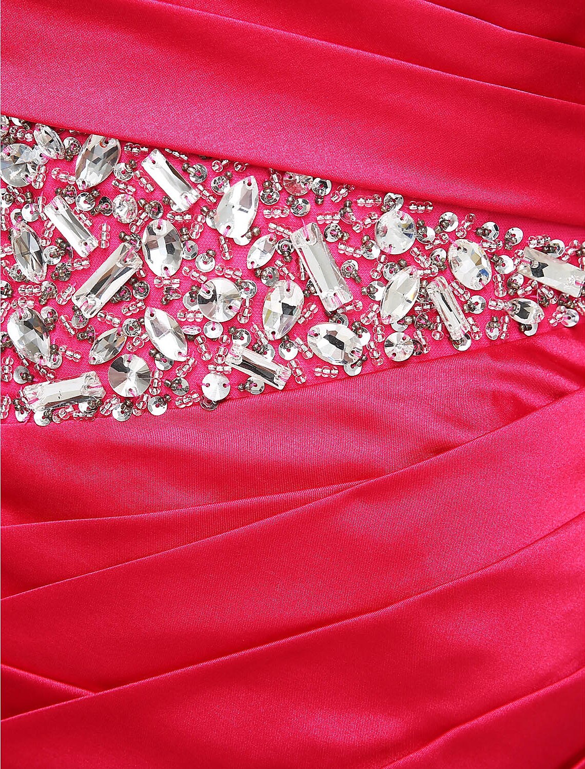 Aimishang Mermaid / Trumpet Sparkle & Shine Dress Formal Evening Sweep / Brush Train Sleeveless One Shoulder Satin with Criss Cross Crystals