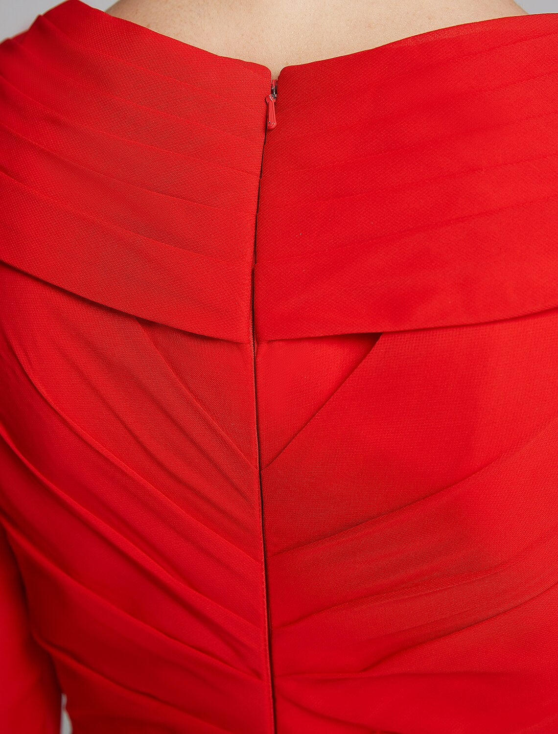 Aimishang A-Line Mother of the Bride Dress Elegant V Neck Floor Length Chiffon Half Sleeve with Pleats Appliques