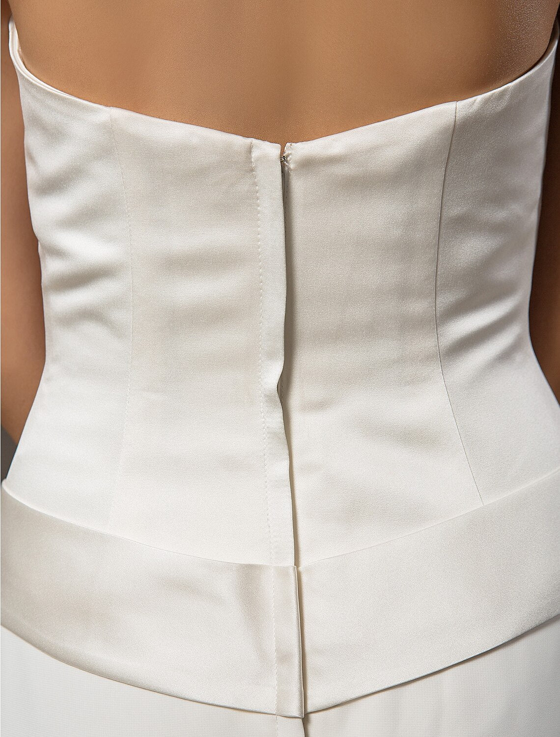 Aimishang Hall Wedding Dresses Sheath / Column Halter Sleeveless Floor Length Satin Bridal Gowns With Sash / Ribbon 2023 Summer Wedding Party,