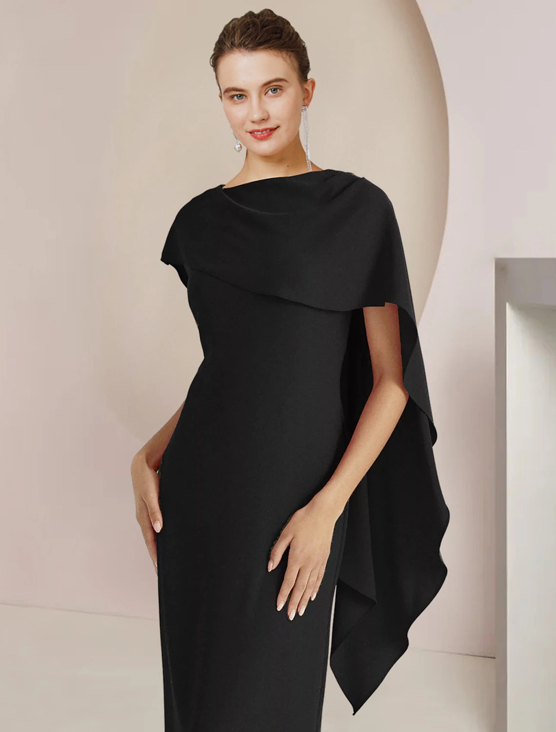 Aimishang Sheath / Column Mother of the Bride Dress Formal Wedding Guest Elegant Long Prom Dress with Split