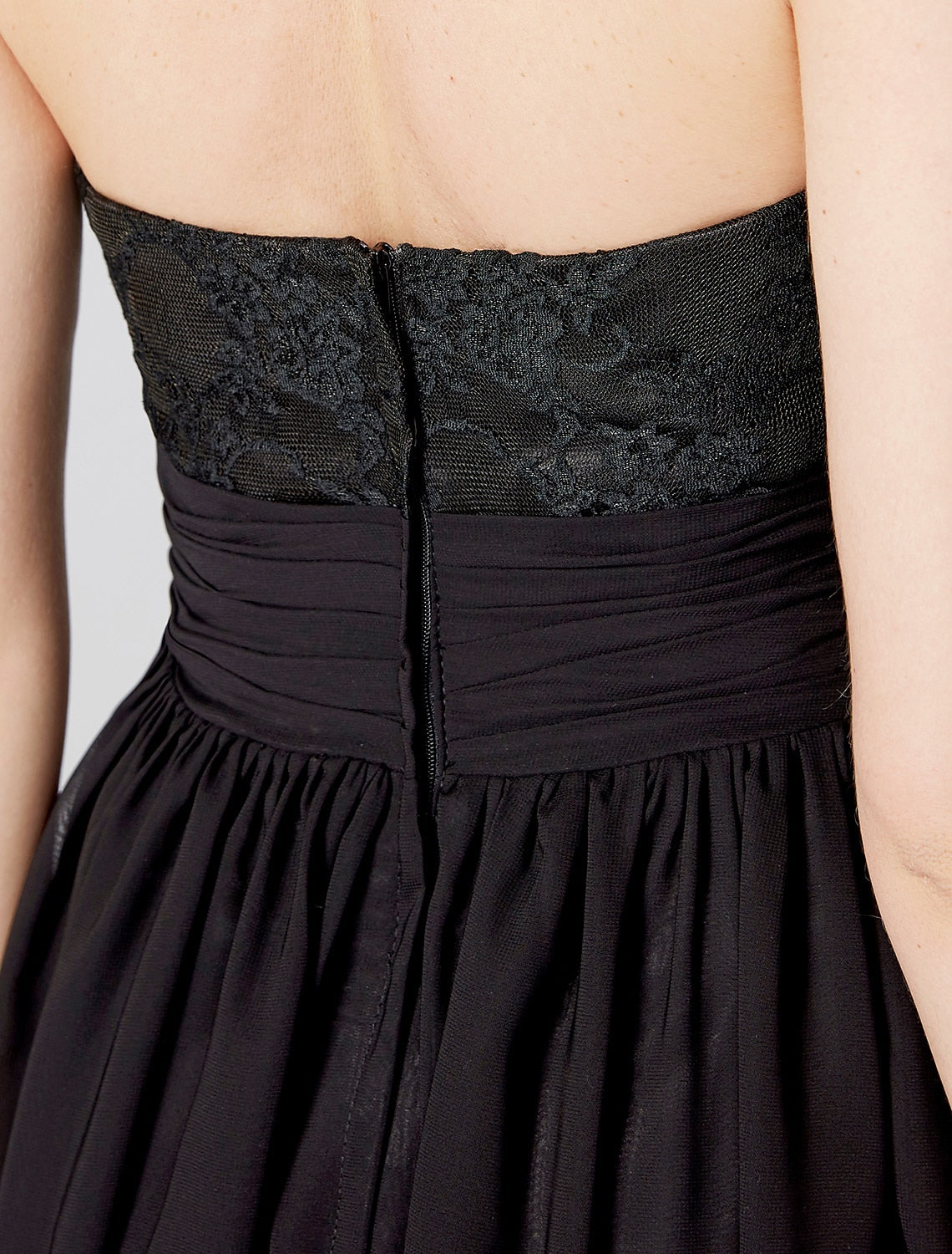 Aimishang A-Line Elegant Minimalist Prom Formal Evening Dress Halter Neck Sleeveless Sweep / Brush Train Chiffon Corded Lace with Sash / Ribbon Pleats