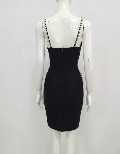 Wholesale Cocktail Dress Sexy Short Bodycon WIth Pearl