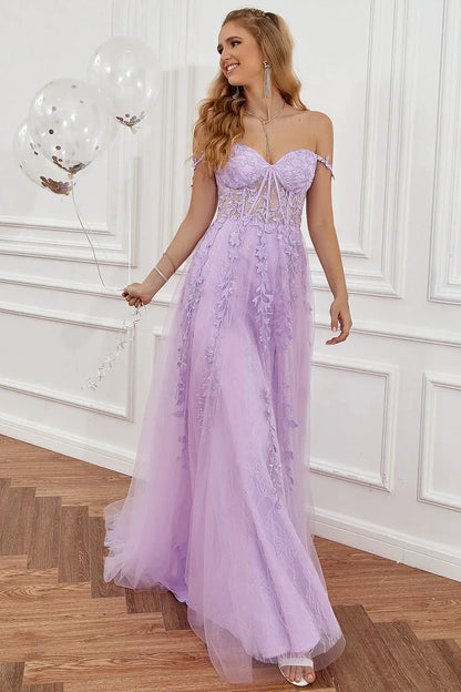 Wholesale Prom Dress A-Line Spaghetti Straps Zipper Back With Appliques