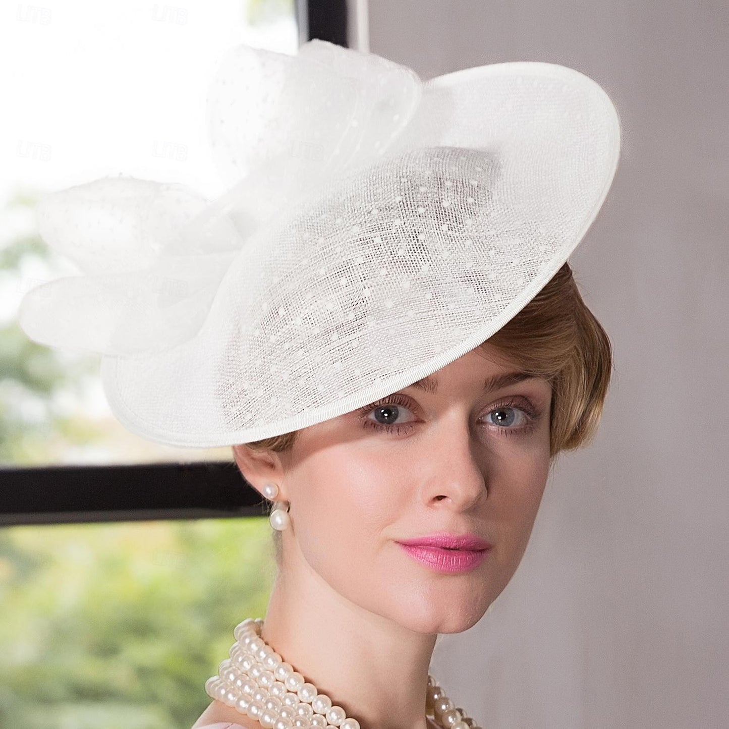 Wholesale Hat Top Hat Sinamay Hat Wedding Tea Party Elegant Wedding With Bowknot Headpiece Headwear