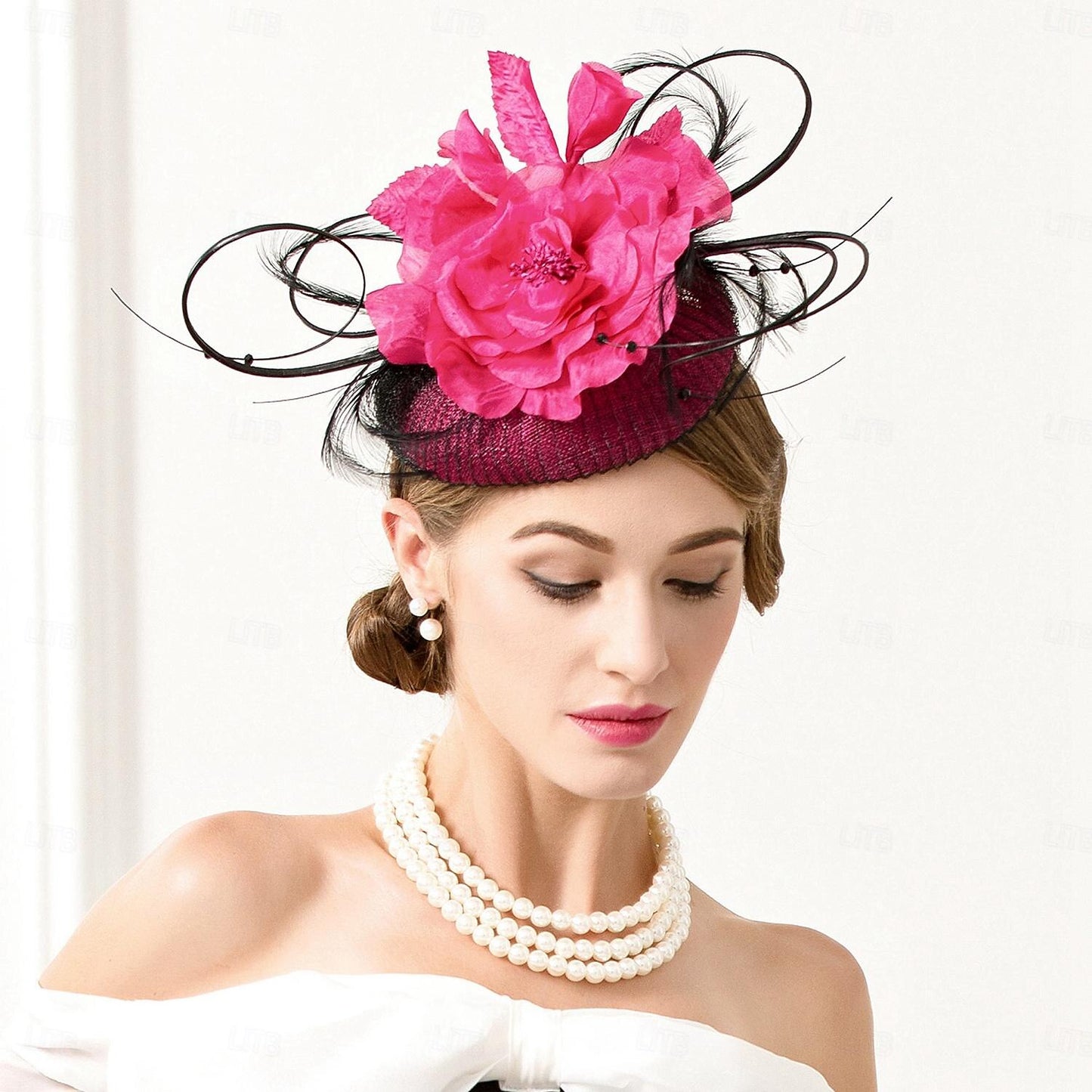 Wholesale Handmade Headbands Fascinators Hats Top Hat Wedding Tea Party Wedding British With Feather Floral Headpiece Headwear