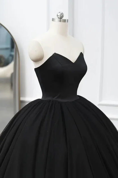 Aimishang Black Tulle Sweetheart Ball Gown Sweet 16 Dress Long Formal Dress Off Shoulder Sexy Evening Dress Wholesale