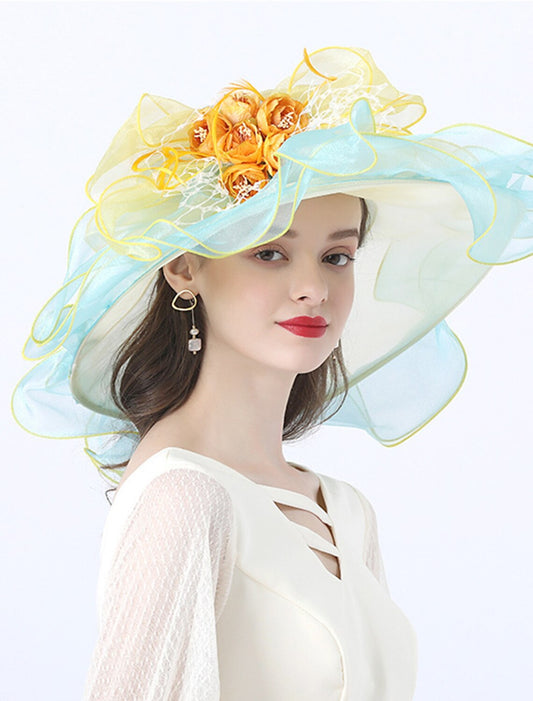 Wholesale Hats Wedding Kentucky Derby Cup Sweet Style Bridal With Headpiece Headwear