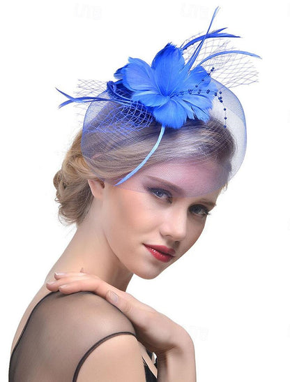 Wholesale Fascinators Hats Headwear Hat Top Hat Veil Hat Horse Race Cocktail Elegant Vintage With Feather Bows Headpiece Headwear