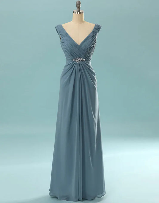 Wholesale Evening Dress Simple Fashion Pleating Prom Dress