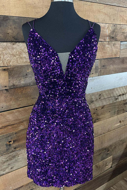 Wholesale Fashion Graduation Dresses Bodycon Sequins Short Homecoming Dress