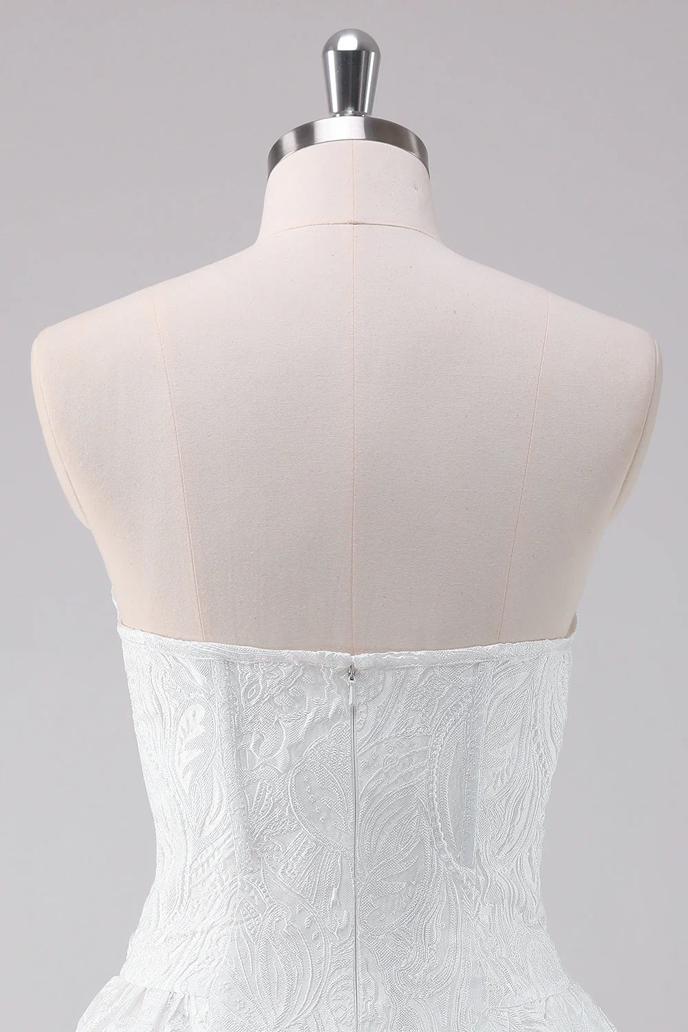 Wholesale Elegant Short Homecoming Dress Simple White A Line Strapless Corset