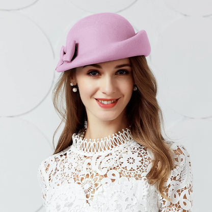 Wholesale Wool Kentucky Derby Hats with 1 Piece Wedding / Party / Evening / Valentine's Day