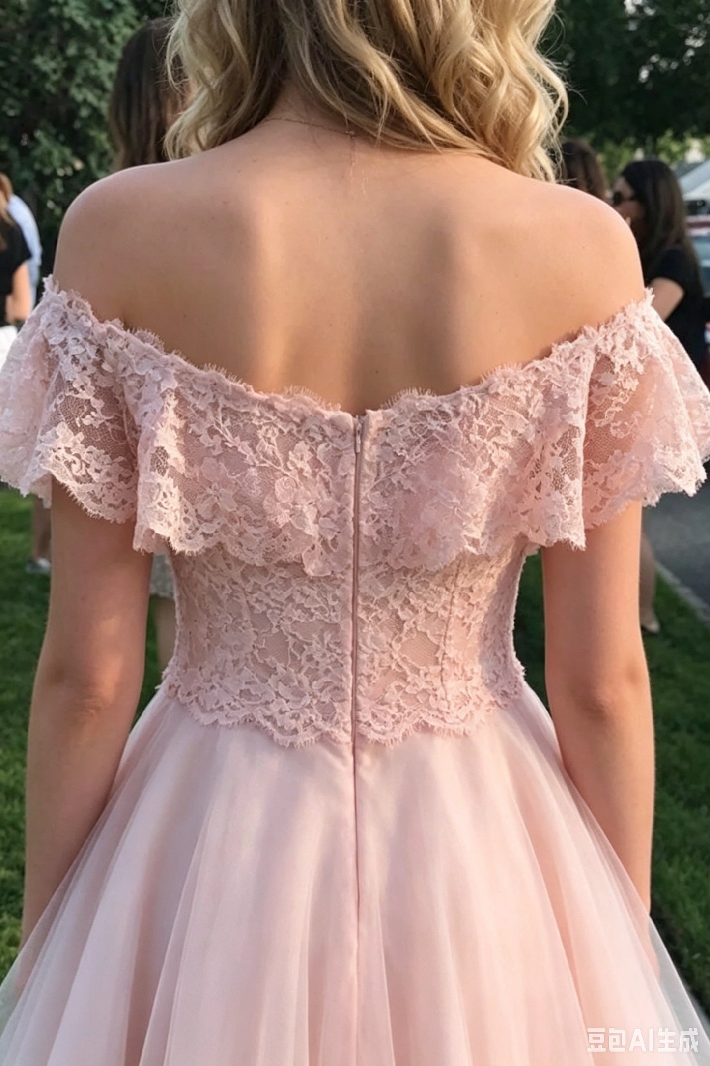 Aimishang Sweet Off the Shoulder A Line Short Graduation Party Dress Elegant Summer Homecoming Dress