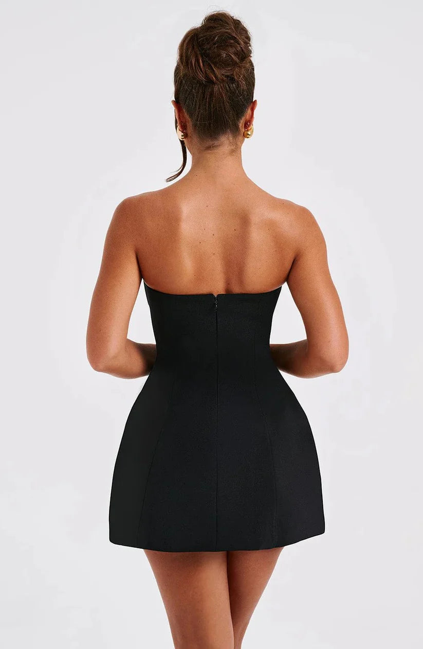 Aimishang Fashion A Line Strapless Mini Dress Simple Homecoming Dress Short Graduation Dress Lovely Birthday Party Dress