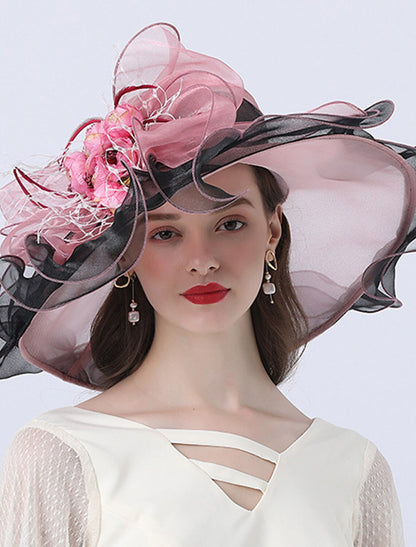 Wholesale Hats Wedding Kentucky Derby Cup Sweet Style Bridal With Headpiece Headwear