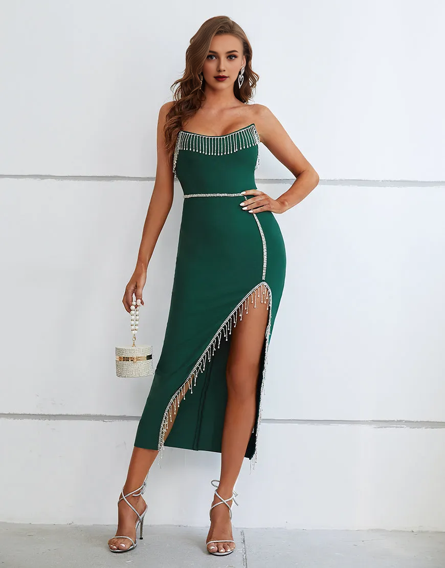 Wholesale Cocktail Dress Noble Strapless With Tassel