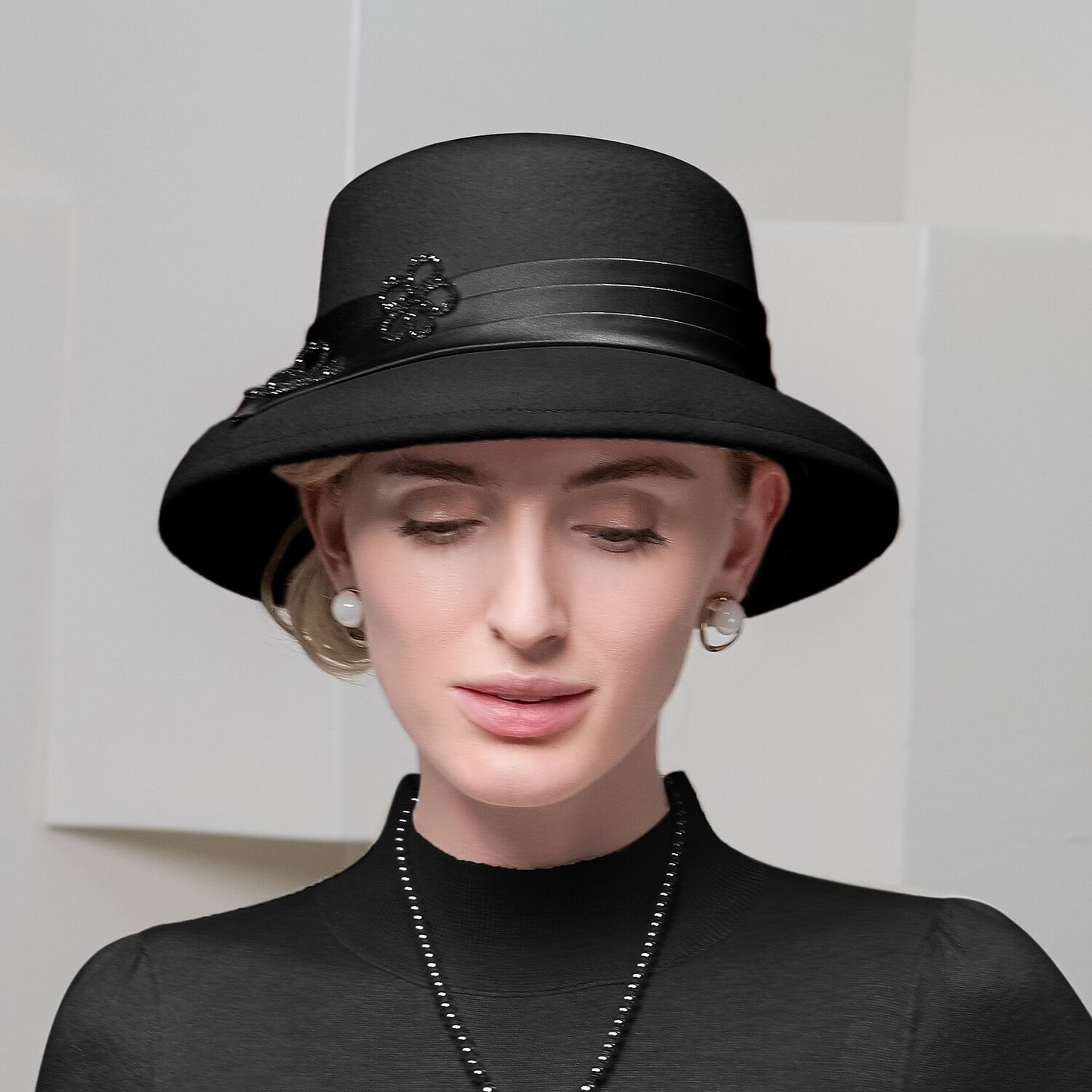 Wholesale Elegant Sweet Wool / Silk Hats with Pure Color 1PC Casual / Holiday Headpiece