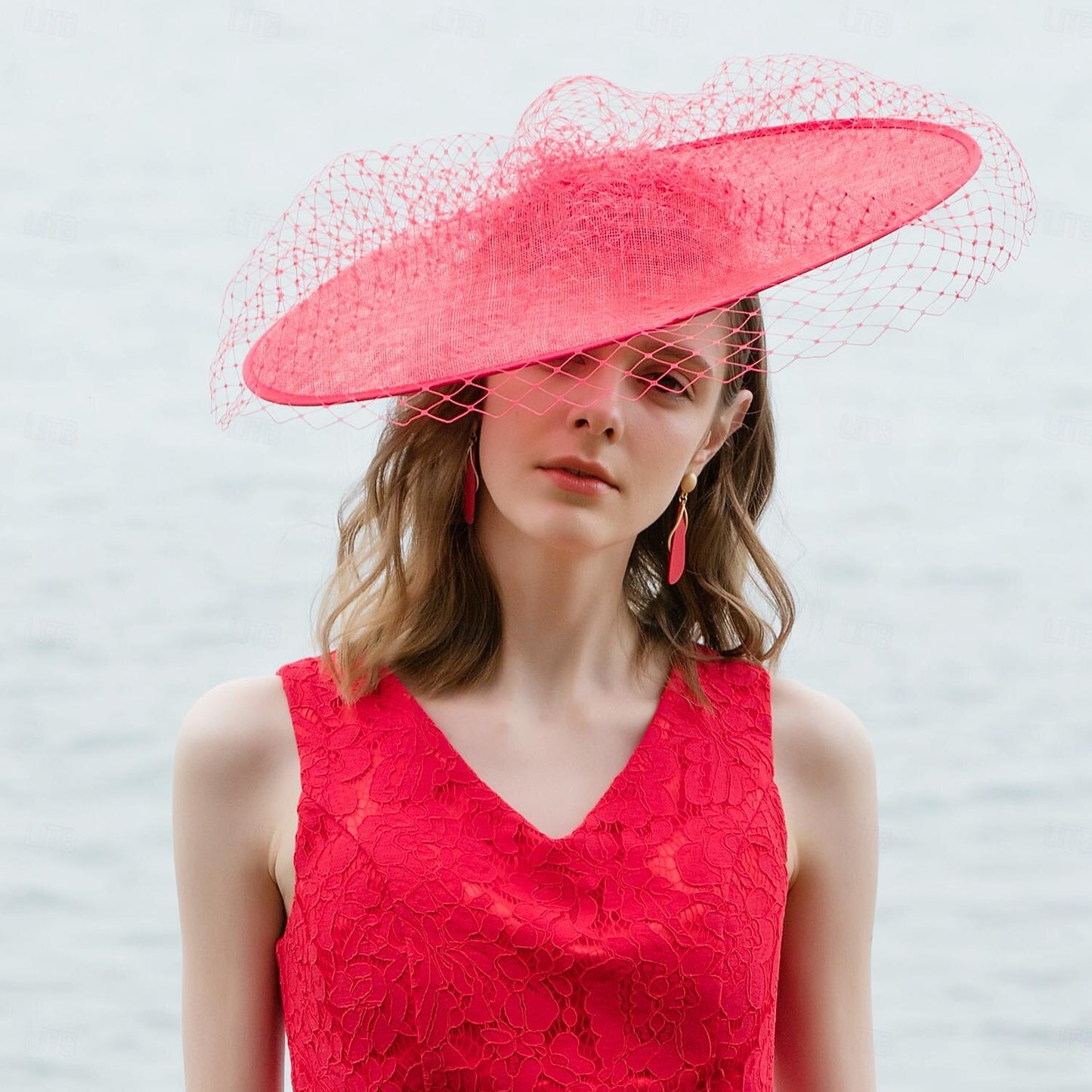 Wholesale Hats Headwear Bucket Hat Sun Hat Veil Hat Wedding Tea Party Elegant Wedding With Tulle Headpiece Headwear