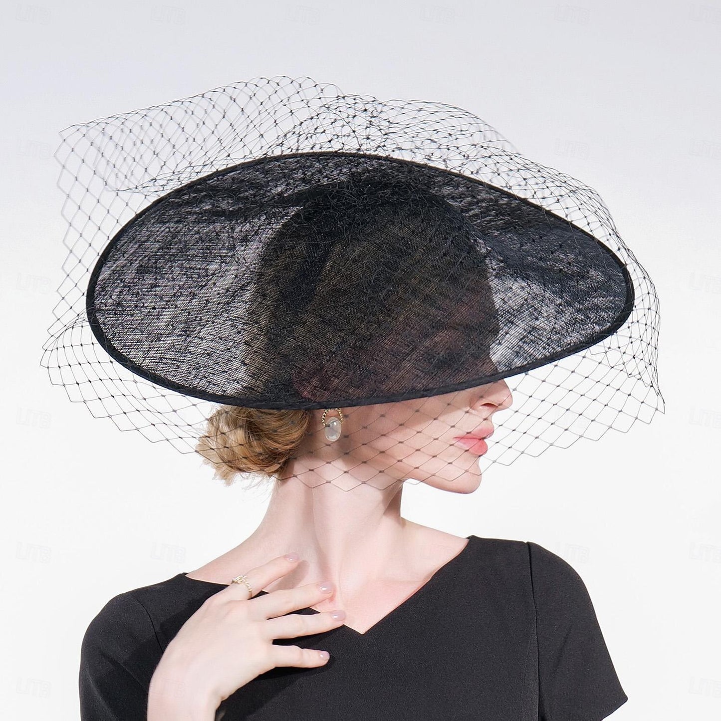 Wholesale Hats Headwear Bucket Hat Sun Hat Veil Hat Wedding Tea Party Elegant Wedding With Tulle Headpiece Headwear