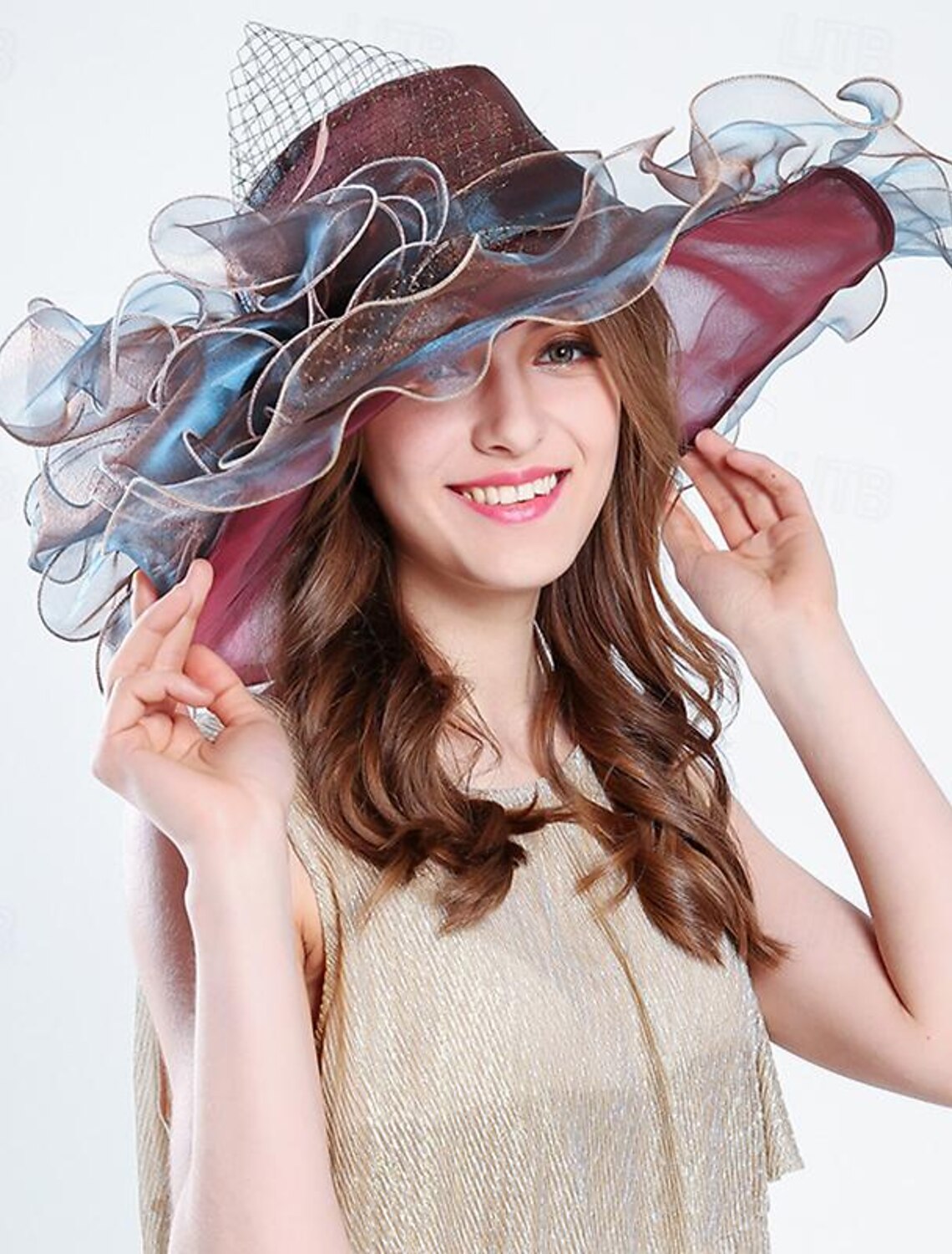 Wholesale Fascinators Hats Sun Hat Veil Hat Holiday Cocktail Elegant Vintage With Feather Bows Headpiece Headwear