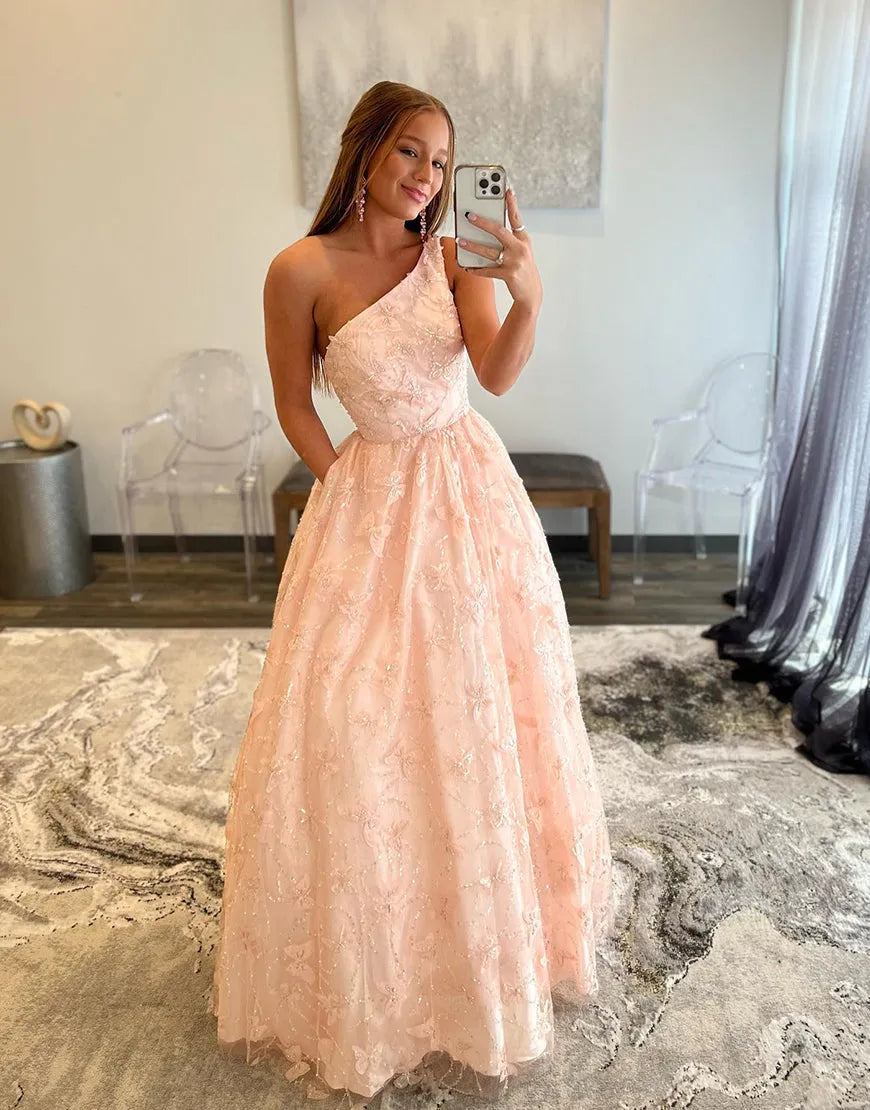 Wholesale Sexy One-Shoulder Tulle Prom Dress