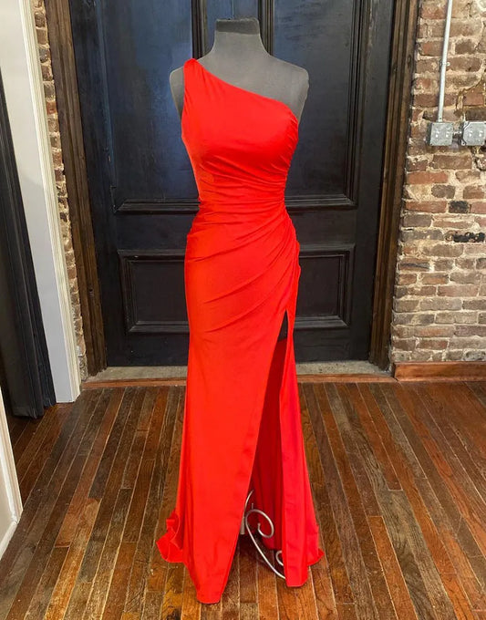 Wholesale Prom Dress Mermaid One-Shoulder Backless Evening Dress