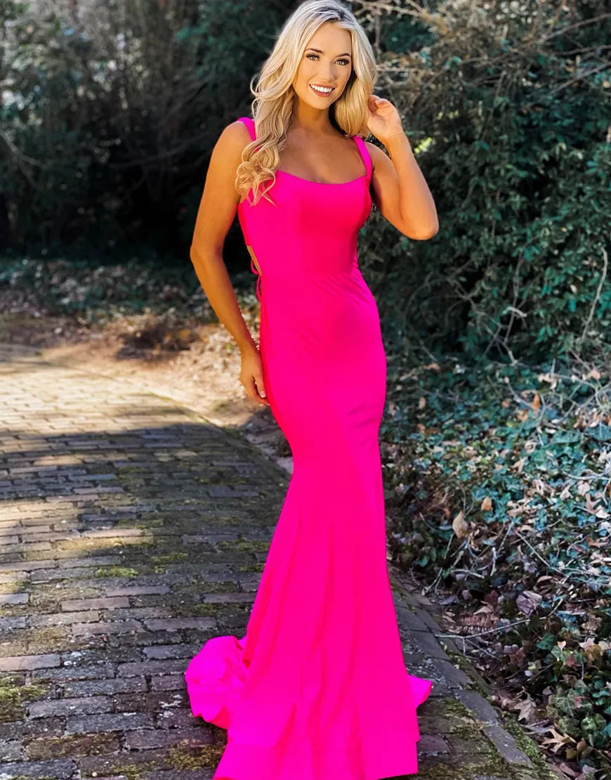 Wholesale Long Prom Dress Sexy Mermaid Open Back