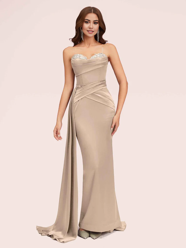 Wholesale Mermaid Bridesmaid Dresses Sexy Sweetheart Silky Soft Satin