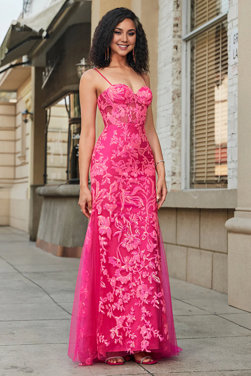 Wholesale Mermaid Prom Dress Spaghetti Straps with Appliques