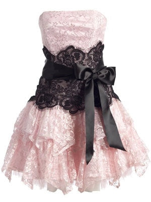 Aimishang Cute A Line Strapless Lace Short Birthday Party Dress Sweet Homecoming Dress