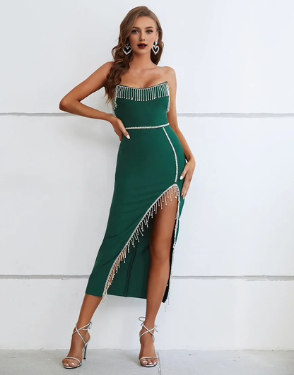 Wholesale Cocktail Dress Noble Strapless With Tassel