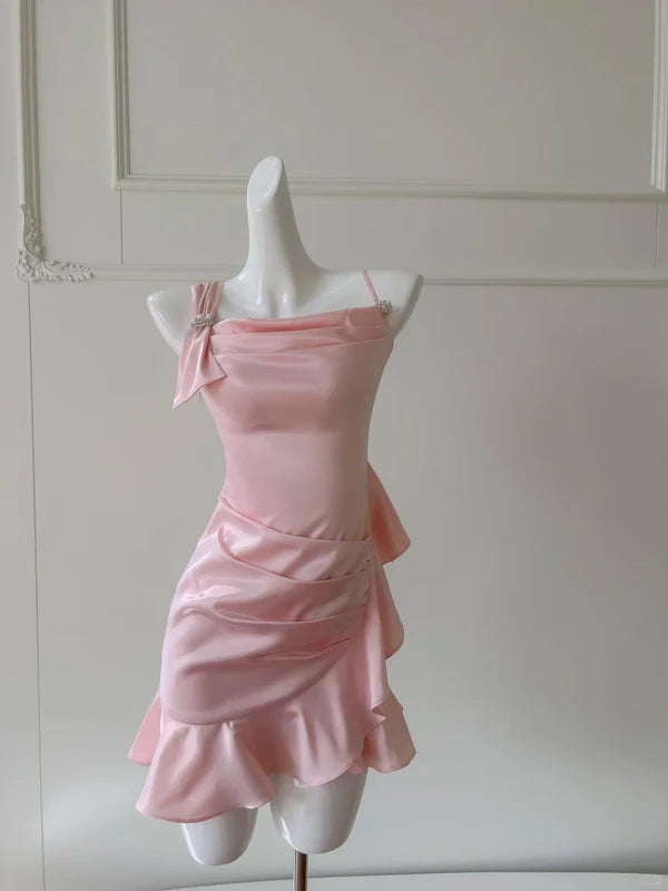 Aimishang Lovely Sleeveless Pleated Ruffles Short 16th Birthday Party Dress Cute Homecoming Dress