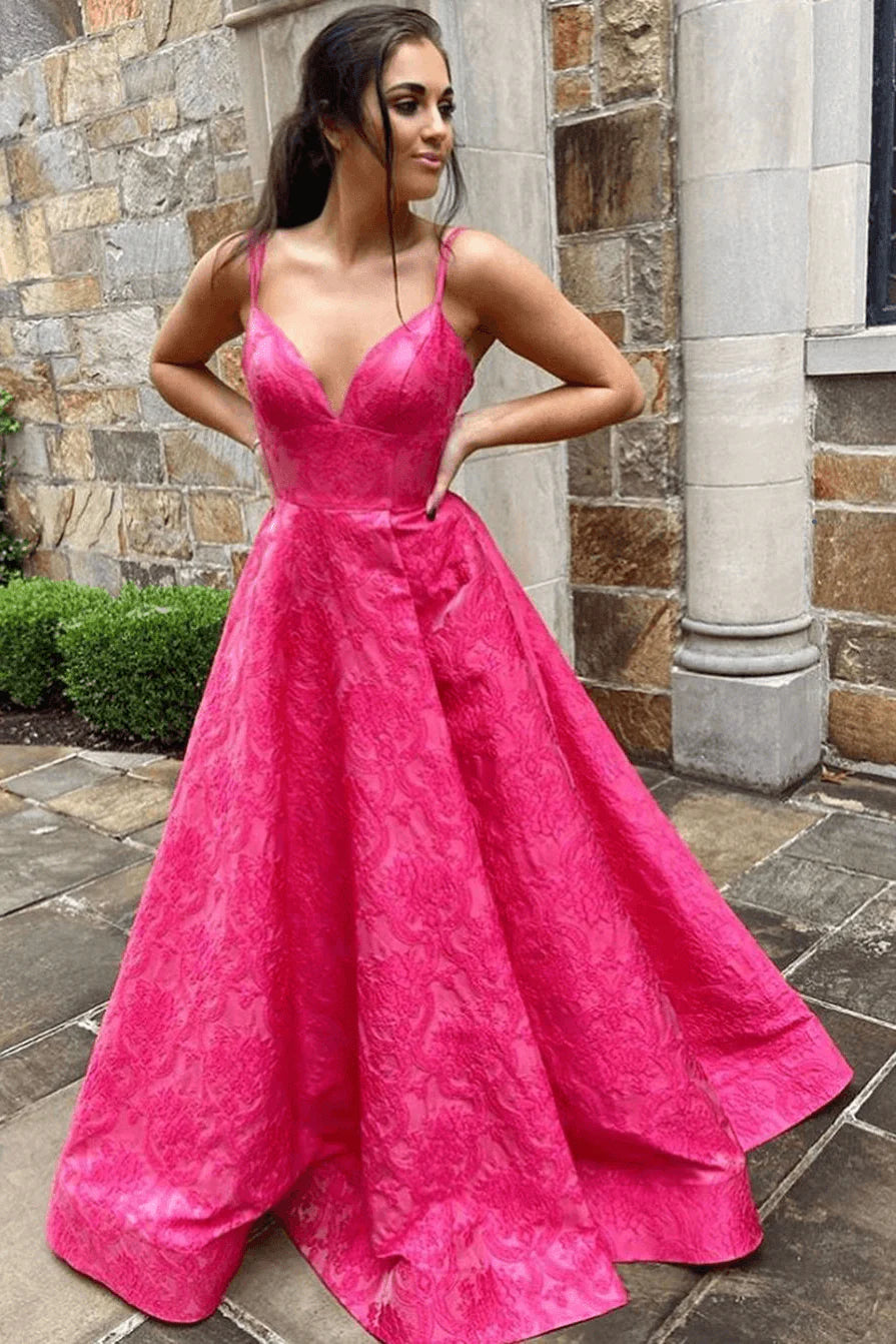 Wholesale Prom Dresses A-line V-Neck Satin Long Simple Backless with Pockets Sleeveless